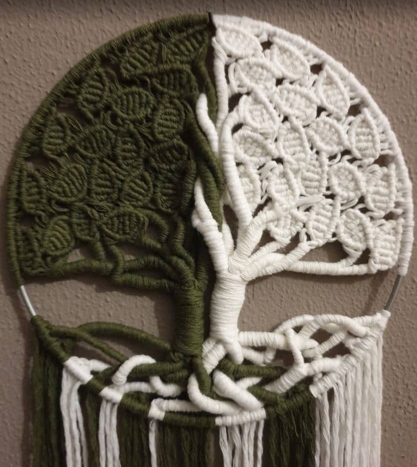 Macramé - Wandkleed "Tree of life"